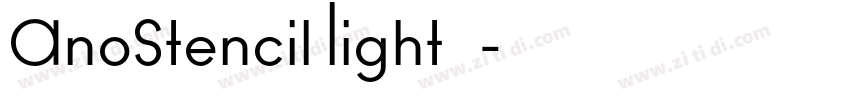 AnoStencil Light 嵌入字体转换